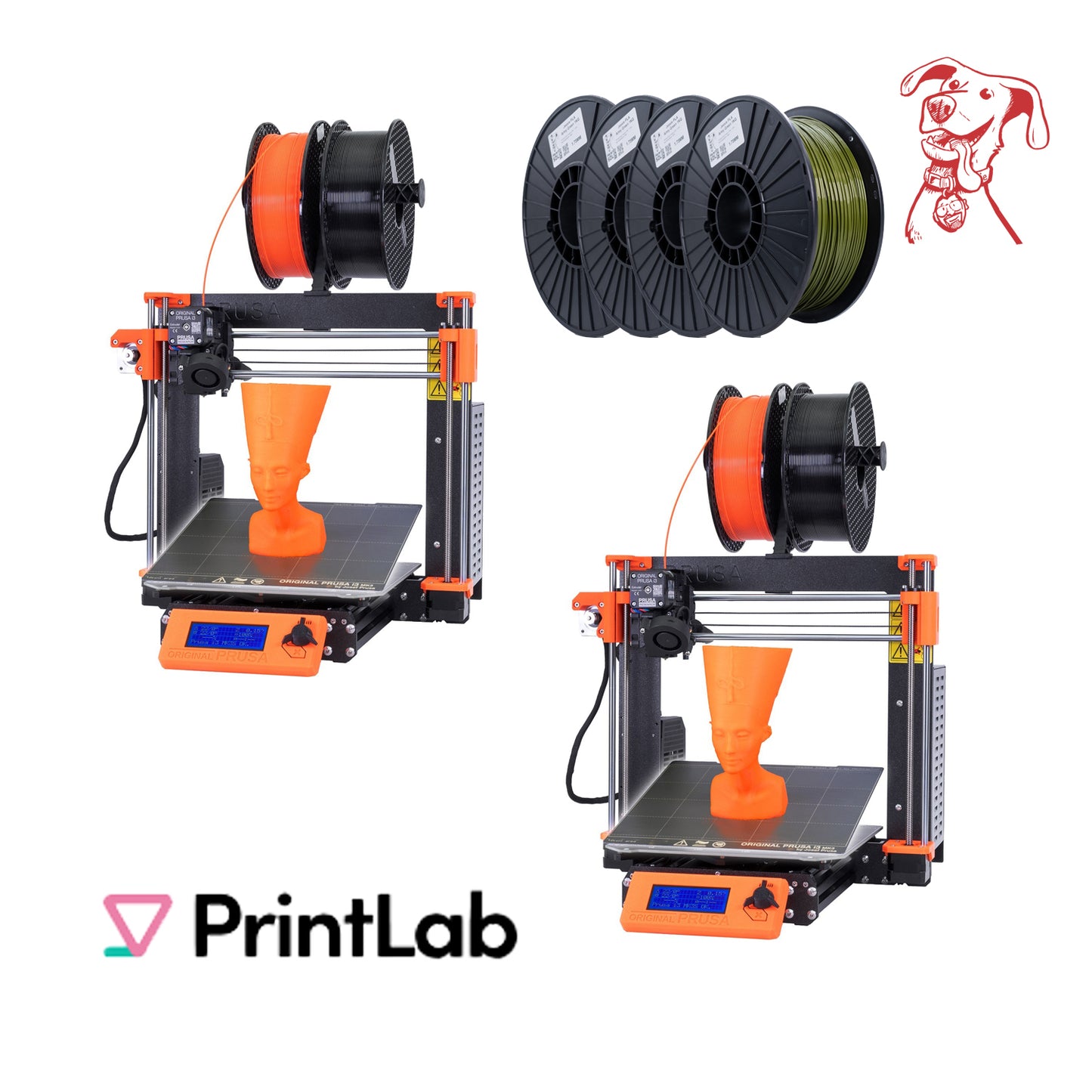 MK4S Two Pack School Bundle with 2 Year Extended Warranty - 2MK4S w/ 2 Year Ext Warr / 4 Spools / PrintLab Trial