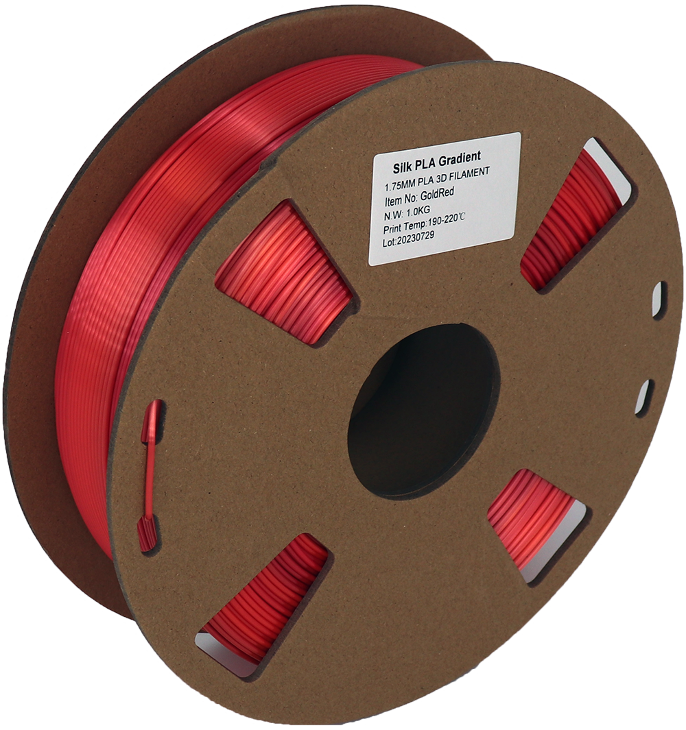 PS Imports PLA 1.75mm x Silk Gradient-Gold-Red
