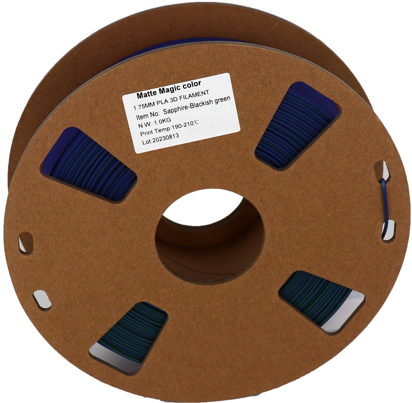 PS Imports PLA 1.75mm x Bicolor Matte Magic-Sapphire-BlackishGreen