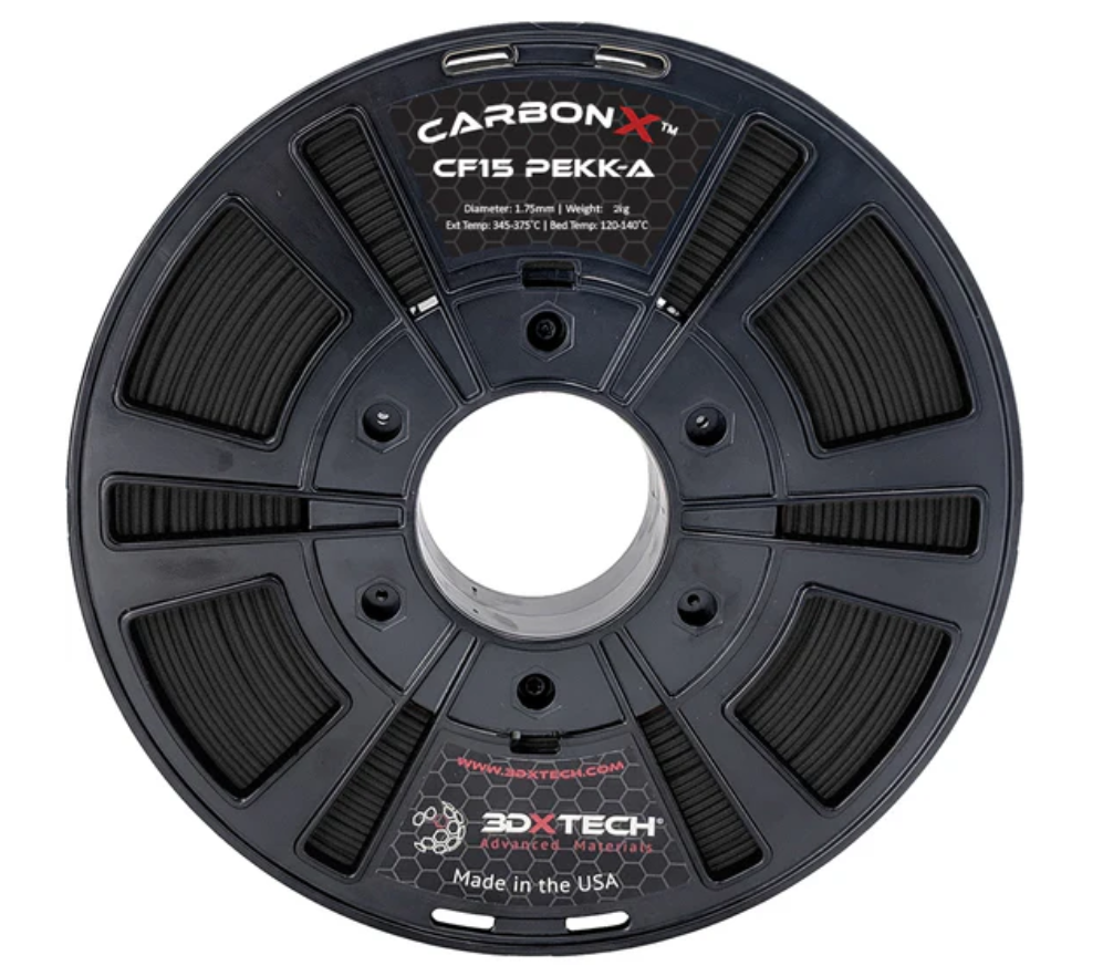 3DXTECH CarbonX PEKK-A+CF15, 1.75mm. 750g., Black