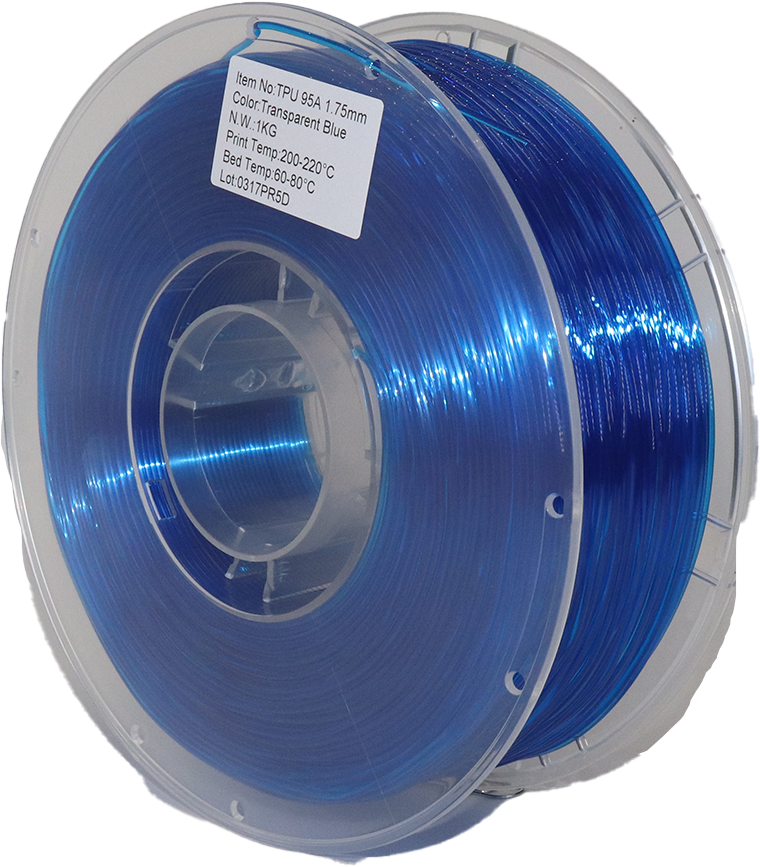 PS Imports TPU 95A Transparent Blue 1.75mm
