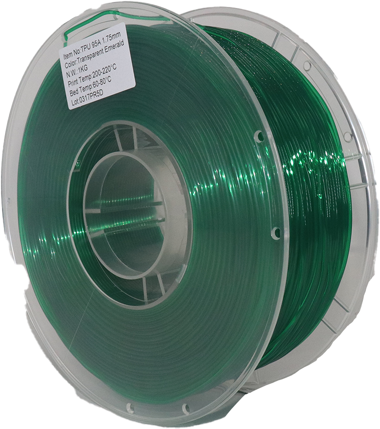PS Imports TPU 95A Transparent Emerald 1.75mm