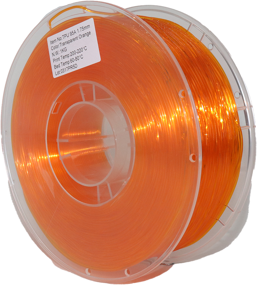 PS Imports TPU 95A Transparent Orange 1.75mm