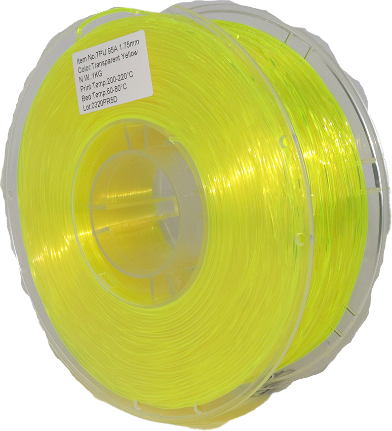 PS Imports TPU 95A Transparent Yellow 1.75mm