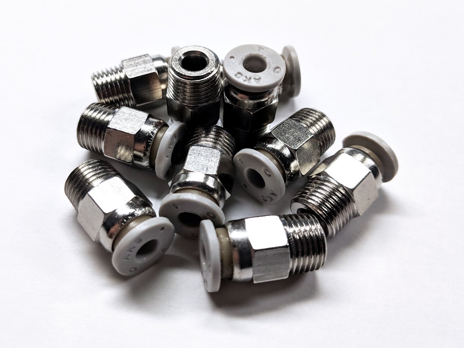 M10/M10 NPT Bowden Push Tube Connector (PTC)