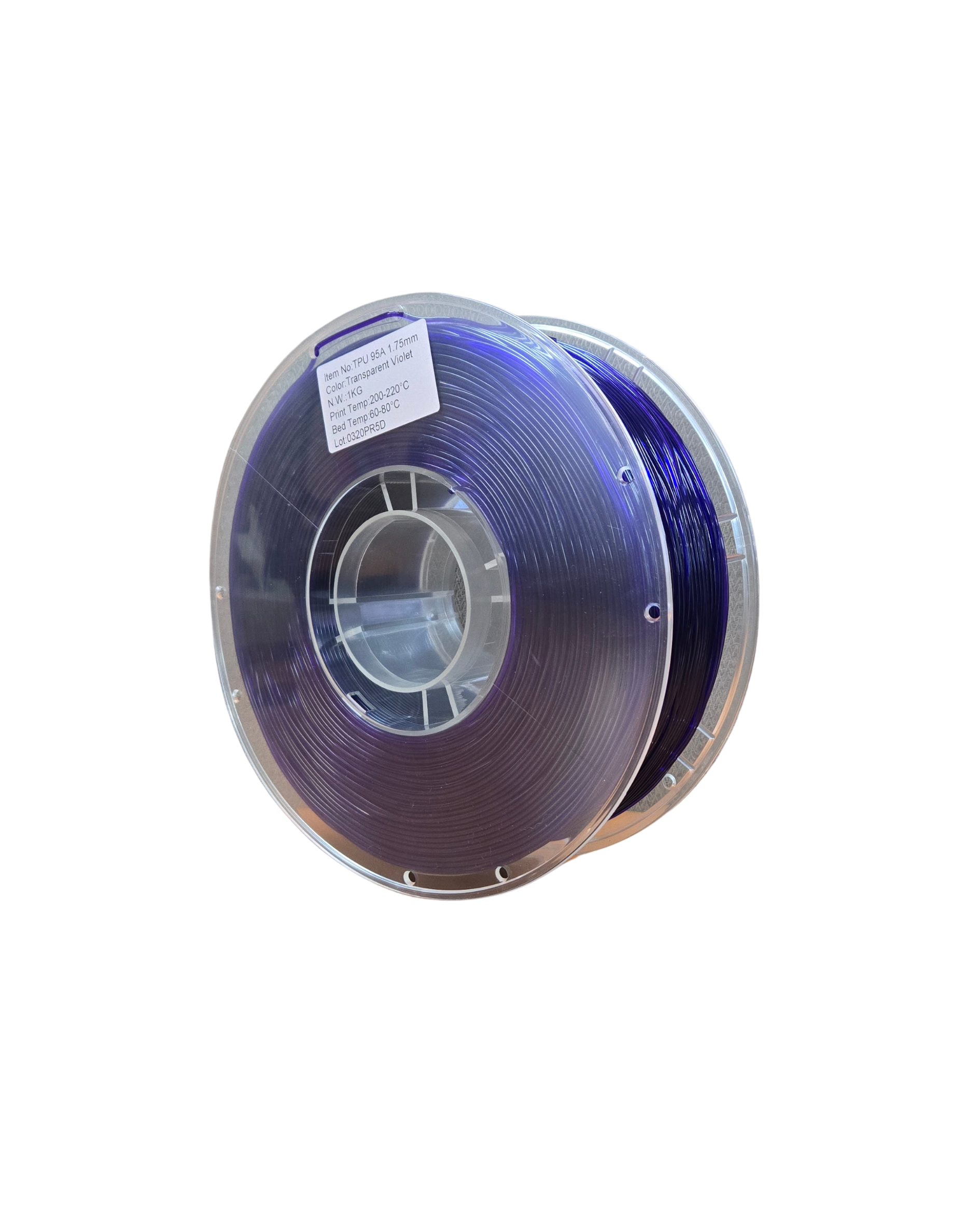 PS Imports TPU 95A Transparent Violet 1.75mm