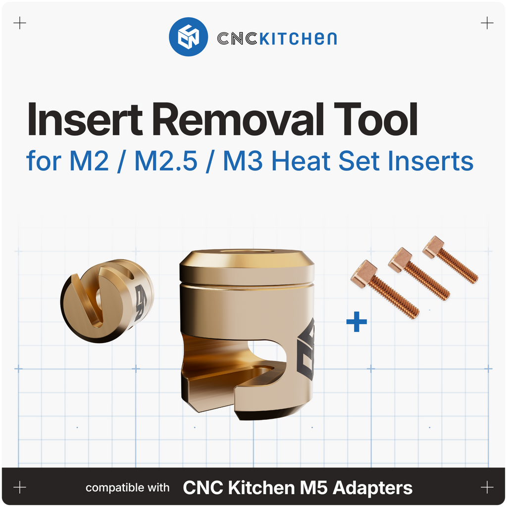 Insert Removal Tool V2 for M2, M2.5 & M3