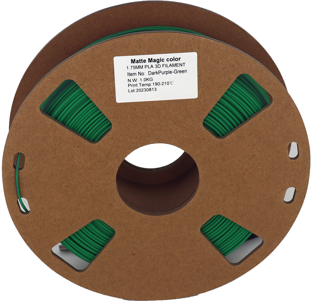 PS Imports PLA 1.75mm x Bicolor Matte Magic-DarkPurple-Green EOL