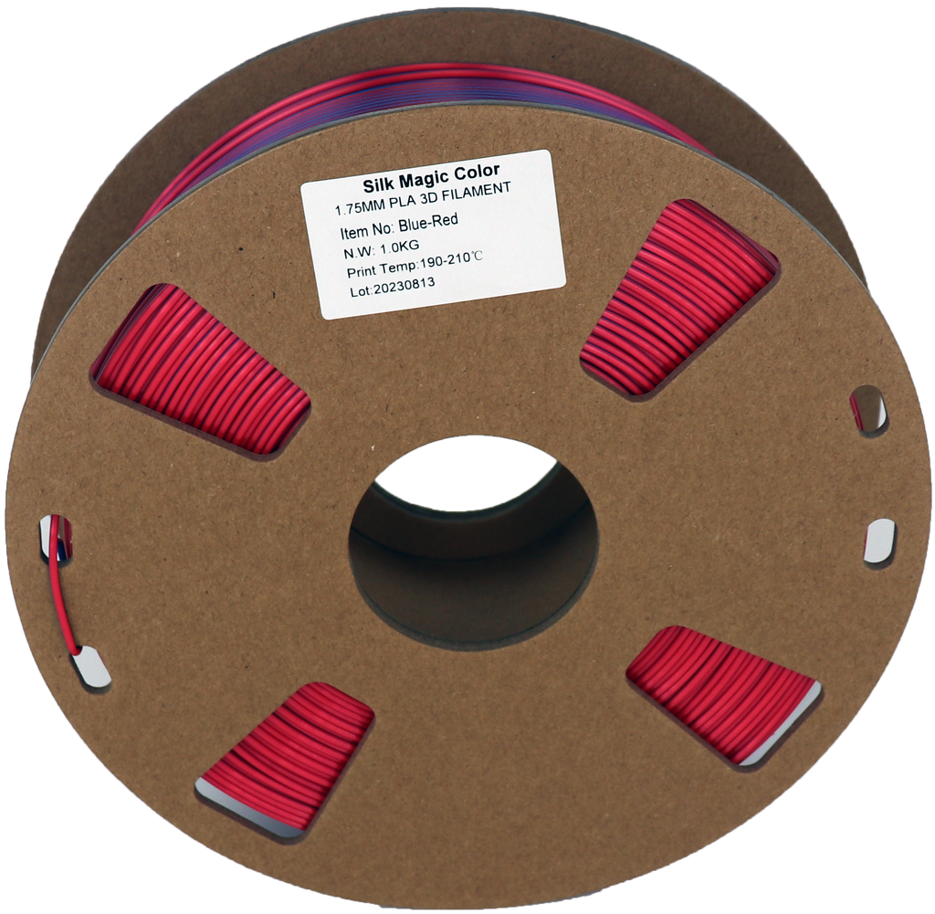 PS Imports PLA 1.75mm x Bicolor Silk Magic-Blue-Red EOL