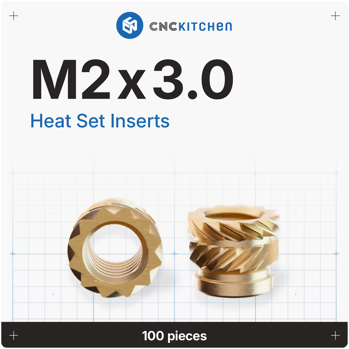 CNC Kitchen Threaded Insert – Printed Solid