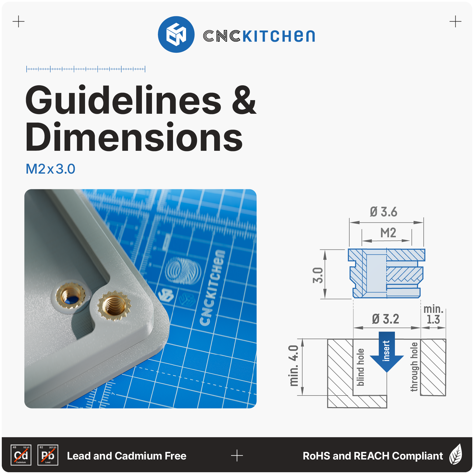 CNC Kitchen Threaded Insert