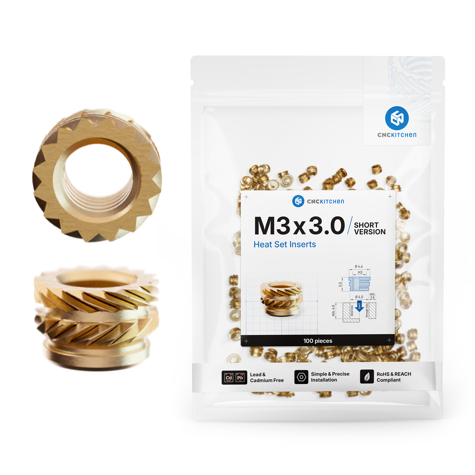 CNC Kitchen Threaded Insert