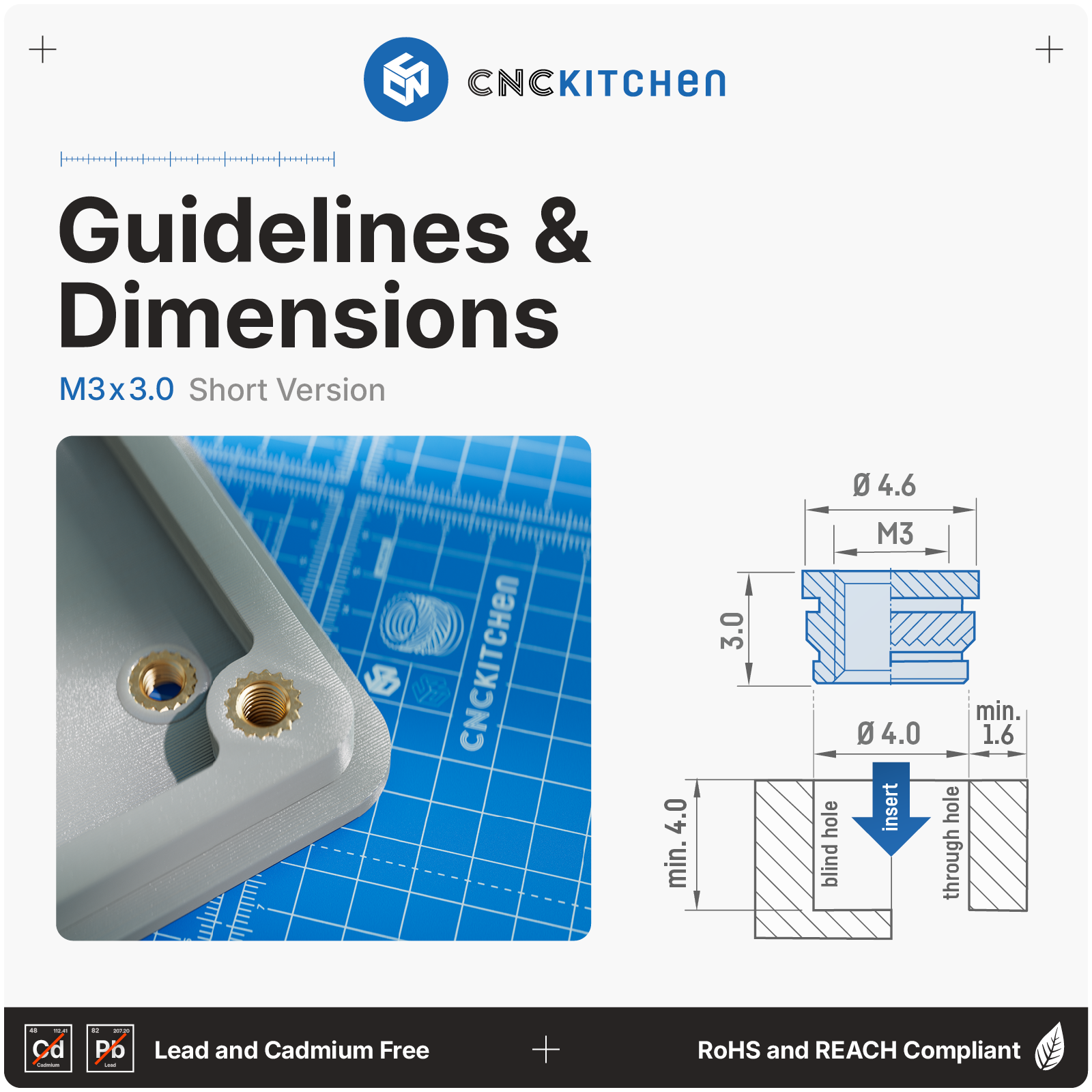 CNC Kitchen Threaded Insert