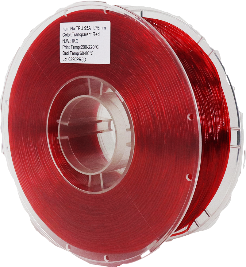 PS Imports TPU 95A Transparent Red 1.75mm