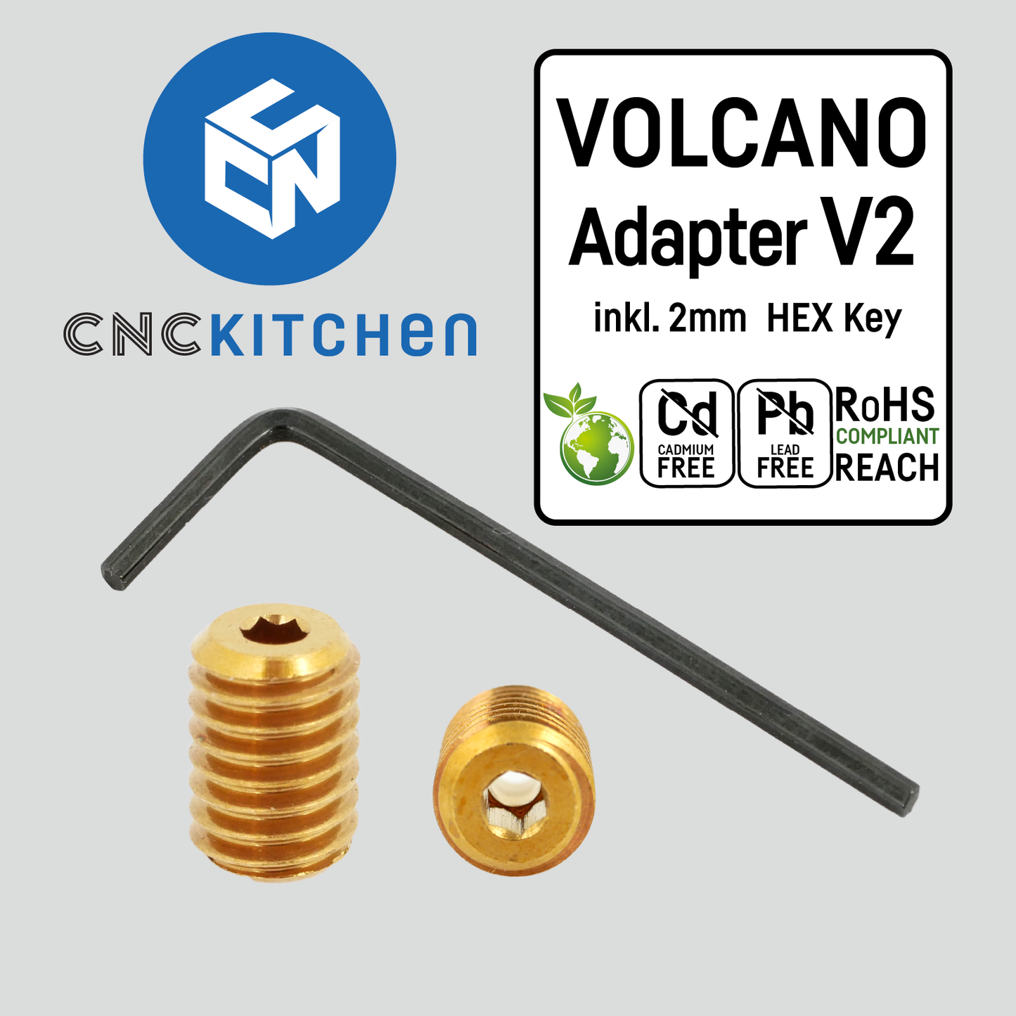 CNC Kitchen Volcano M6 Nozzle Adapter