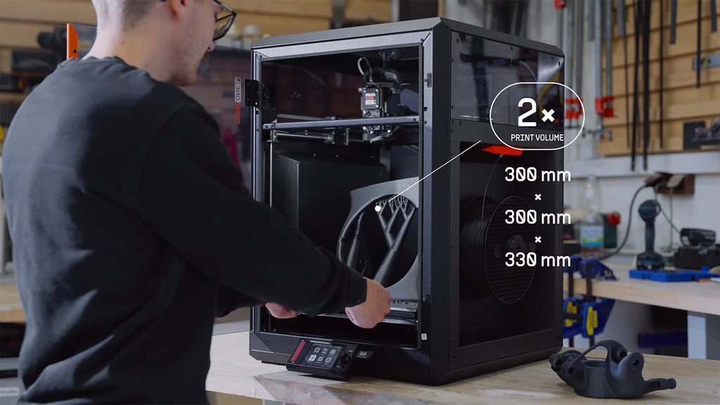CORE One L+ offers double the build volume of the CORE One