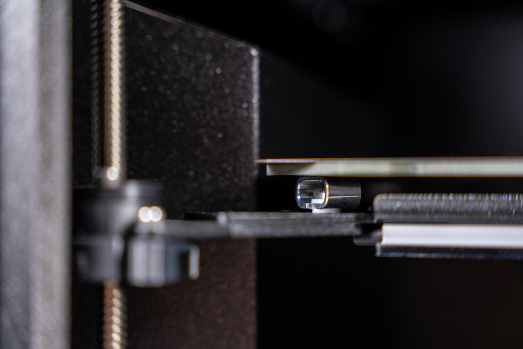 Faster print starts with the redesigned Gen 2 heatbed mounting