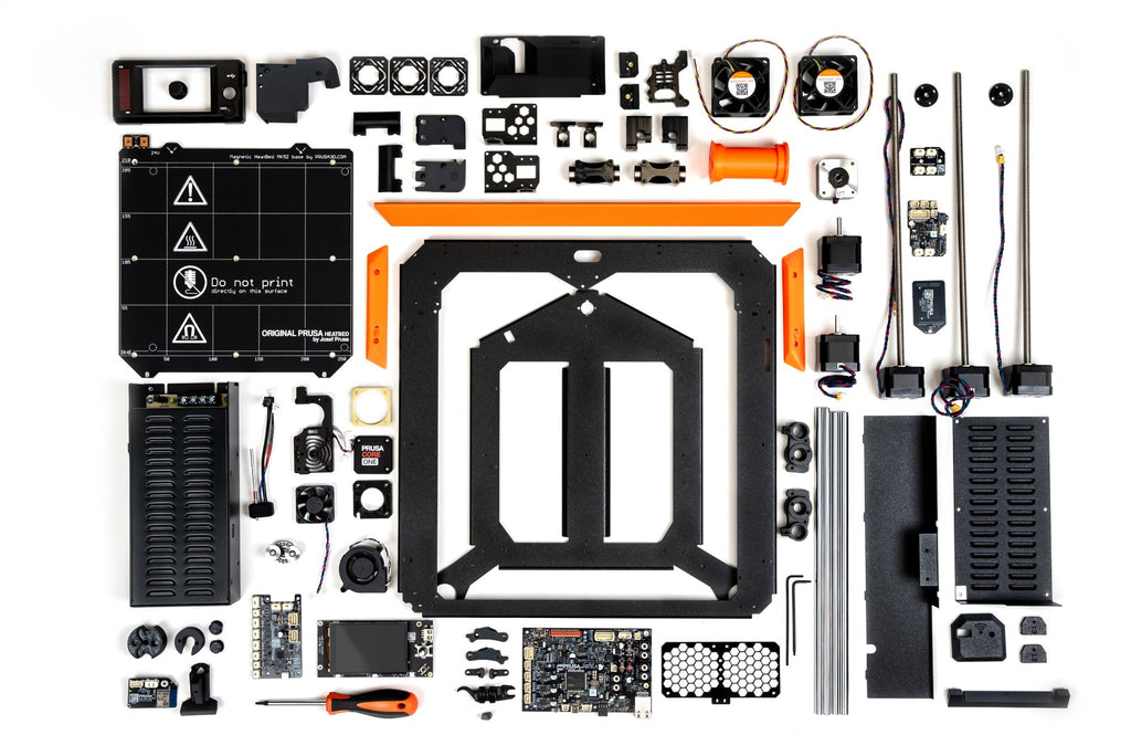 CORE One+ kit exploded view of all parts