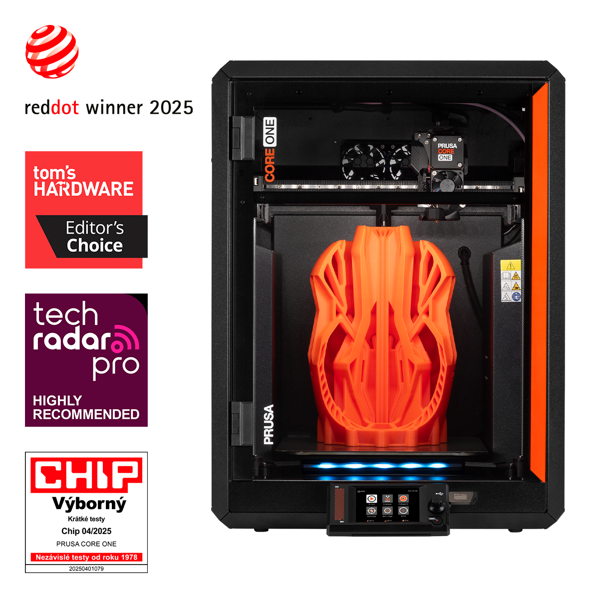 CORE One+ awards: Red Dot, Tom's Hardware, TechRadar, CHIP