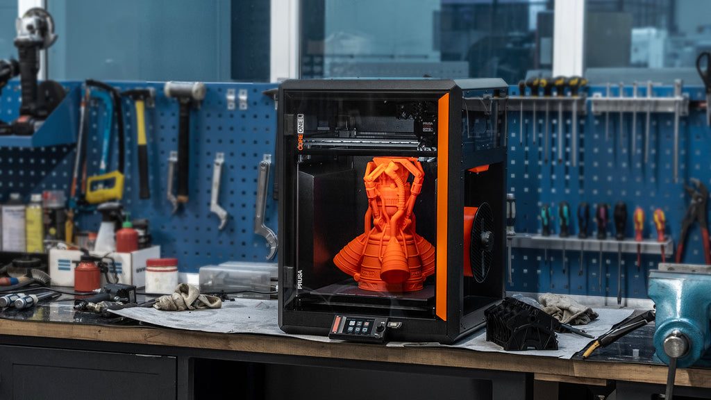 CORE One L+ on a workshop bench
