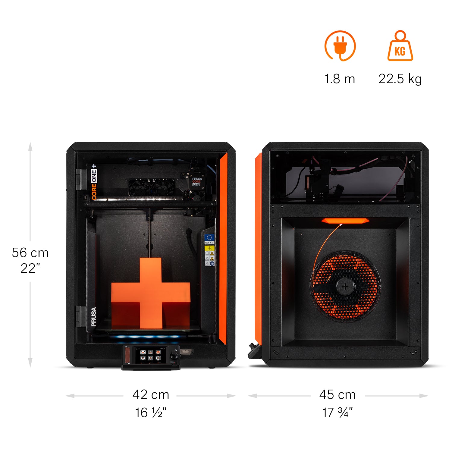 CORE One+ (Gen 2) dimensions and weight