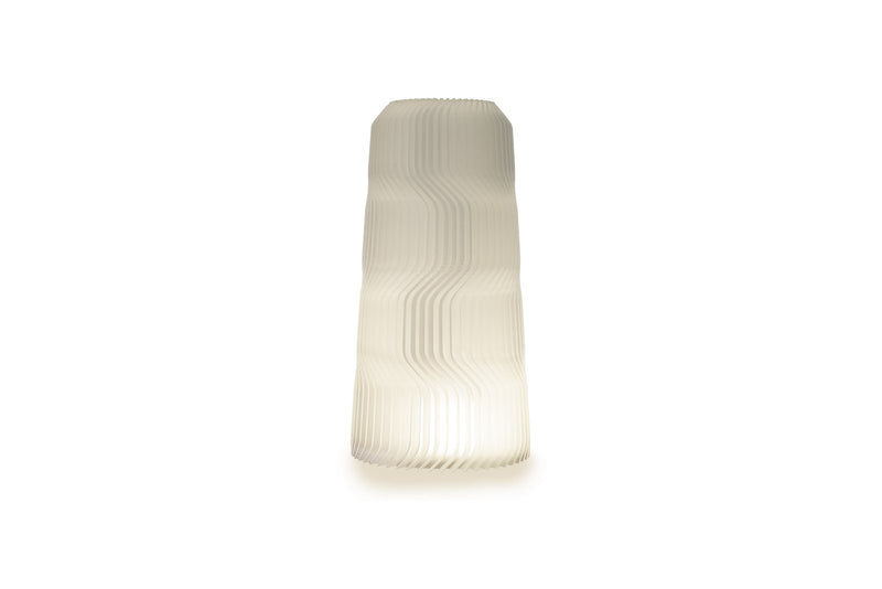 Frosted lamp shade printed in Prusament PVB on a white background