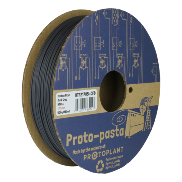 Proto-Pasta Carbon Fiber Composite HTPLA 2.85mm x 500g Dark Grey