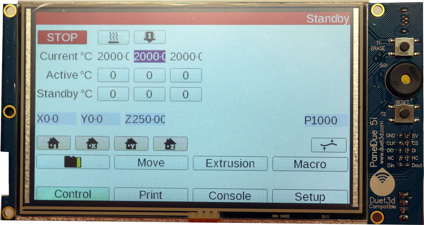 Duet PanelDue 5i or 7i Integrated