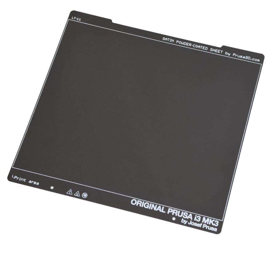 Original Prusa Double-sided Powder-coated SATIN Spring Steel Sheet [MK2.5, MK3/S/+, MK4]