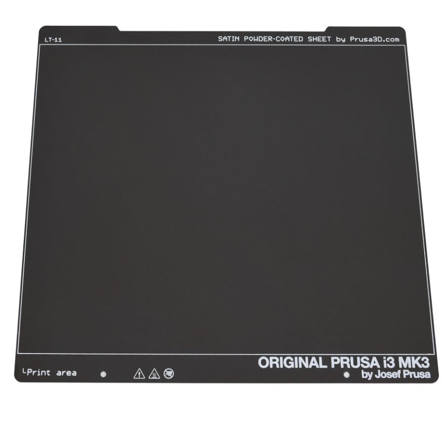 Original Prusa Double-sided Powder-coated SATIN Spring Steel Sheet [MK2.5, MK3/S/+, MK4]
