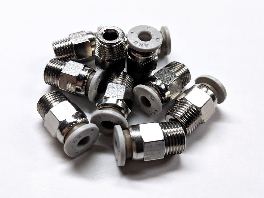 M10/M10 NPT Bowden Push Tube Connector (PTC)