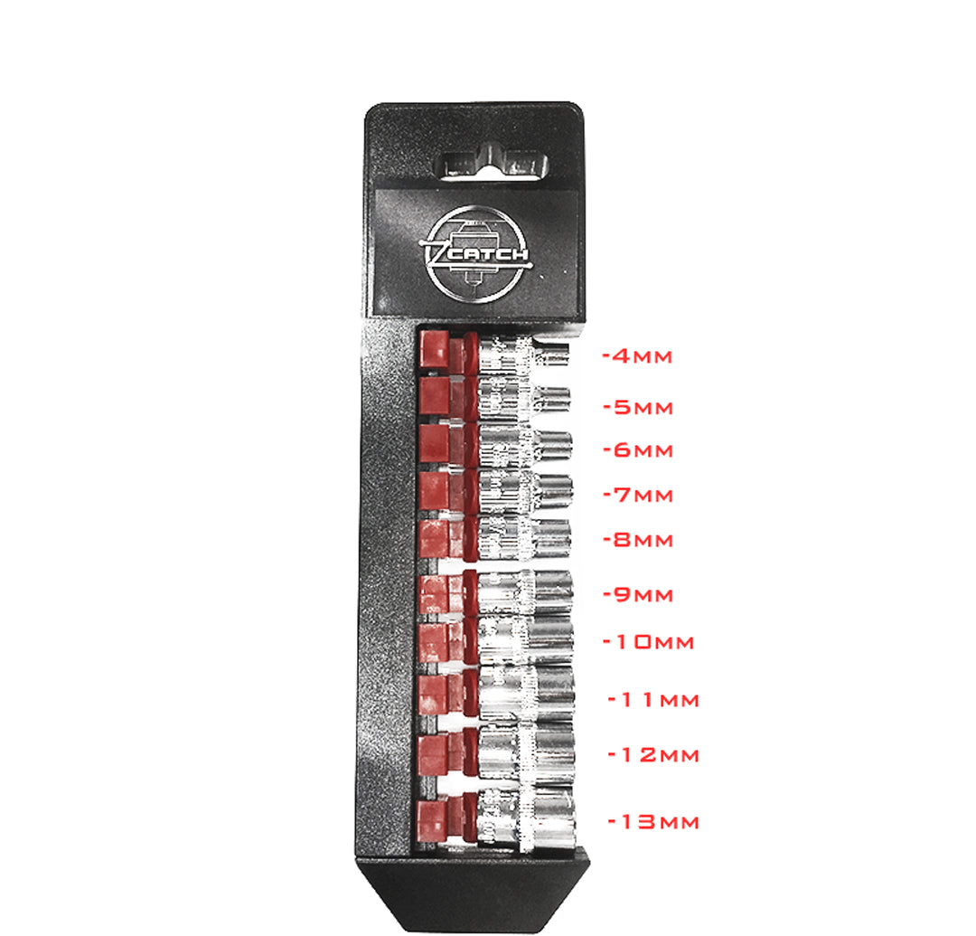 10 piece 1/4 socket set