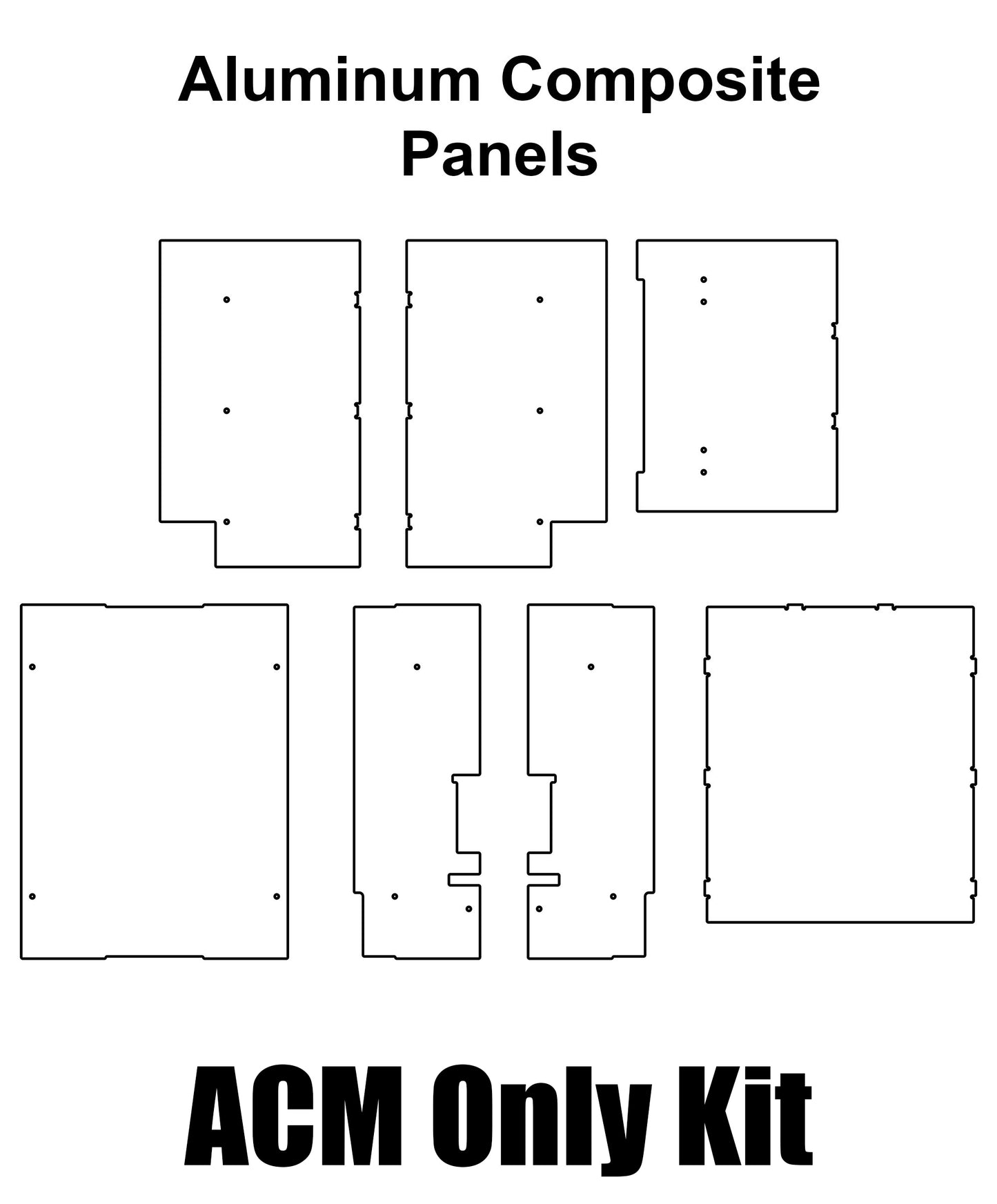 Voron Switchwire Panel Set Made From Aluminum Composite Material